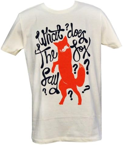 What Does The Fox Say T-Shirt Adult: Ivory X-Large