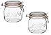 Le Parfait French Glass Canning Jar with 85mm Gasket and Lid, .5 Liter (Pack of 2)