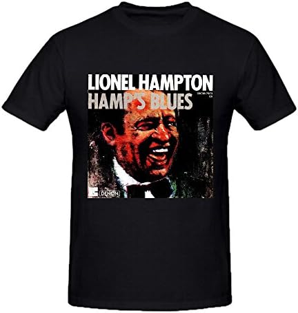 MEGANHO Personalized Lionel Hampton Hamps Blues Men T Shirts Cotton Round Collar Black