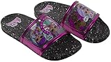 L.O.L Surprise! Girl's Sandal, Mix Match Baby Cat Merbaby Super BB Crystal Queen Cosmic Queen and Queen Bee Slide Sandal, Black Pink, Girls Size 1