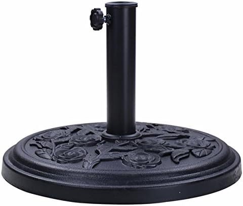 Amazon Com 18 20 Lb Round European Patio Umbrella Base Resin Stand Garden Outdoor