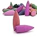 168PCs Backflow Incense Cones Sandalwood Lavender Aromatherapy Backflow Incense Sticks Natural Fragrance Bullet Tower Cone Scents for Backflow Incense Burner Holder