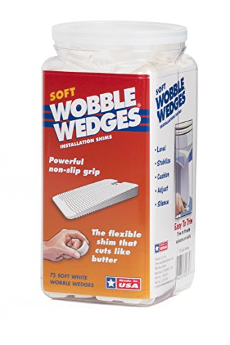 Wobble Wedges Multi-Purpose Shims–Soft White 75 ea –Easy Trim –Protect Delicate Surfaces –Level Household Furniture and Plumbing Fixtures –Stop rattling pipes –Use as Clamping Pad on Angled Surface