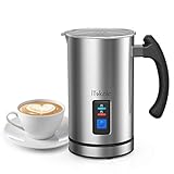 iTeknic Milk Frother, Electric Milk Steamer Stainless Steel, Automatic Foam Maker For Coffee, Latte, Cappuccino, Milk Foamer Warmer with Strix Temperature Controls, FDA Approved, Silent Operation