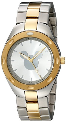 Disney Men's W001902 Mickey Mouse Analog Display Analog Quartz Two Tone Watch