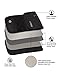 Defway Neck Travel Wallet RFID Passport Holder Waterproof Stash Pouch Black