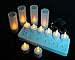 Rechargeable Flameless LED Tea Light Candles (No Batteries Necessary) With Frosted Holders And Charging Base, Electric Tealight Votives Wedding Decorations, Set of 12