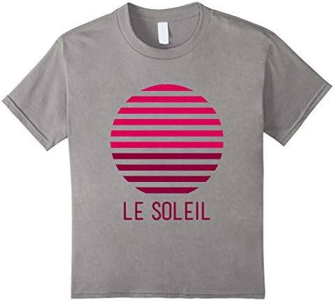 Kids Le Soleil T-shirt The Sun In French Classy Tee 6 Slate