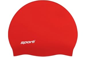 Sporti Silicone Swim Cap for Kids, Unisex Youth Swimming Cap, Protection Bathing Caps for Your Children, Aged 2-10