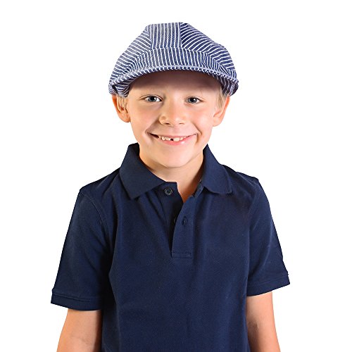Adjustable Train Engineer Hats - Train Engineer Costume Hats (12 Pack)