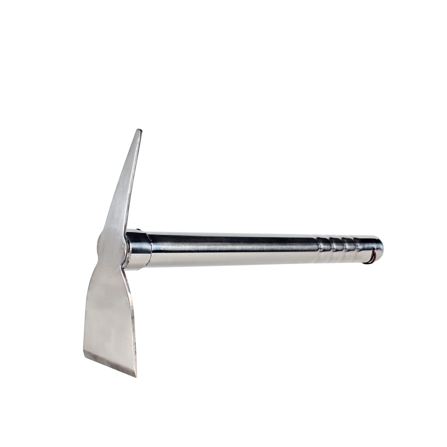 LUBAN pickaxe made of stainless steel, length: 39cm, rustproof metal pickaxe for rough work on hard, stony ground