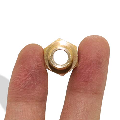 KOOTANS Forged Brass Reducing Hex Nipple, 1/4'' NPT Male x 1/8'' NPT Male Thread Adapter Brass Pipe Fitting Connector Couplings (Pack of 4) - Thumbnail 6
