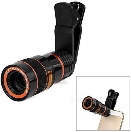 Sprinto A01 Mobile Phone Zoom 8X Optical Lens with Blur Effect | Scenery Shot | Universal Clip for All Smartphone Device (Assorted Colour)