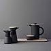 Stelton Theo Sugar Bowl, Stone, Black, 9 x 9 x 5 cm