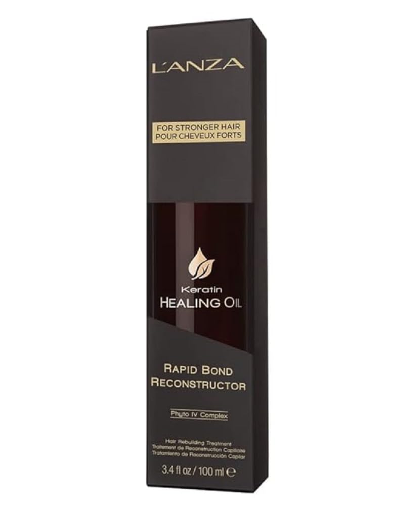 L’ANZA Rapid Bond Reconstructor – Keratin Healing Oil Hair Care Bond Restore Treatment, Phyto IV Complex Hair Repair Treatment for Damaged Hair & Dry Hair, Vegan Hair Split End Repair Serum (3.4Fl Oz)