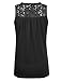 URBANCLEO Womens Floral Lace Trim Tank Top- Various Colors
