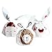 30pcs Plastic Cute Food Package Self-Adhesive Bakery Bags Cookie Bread Cake Candy Dessert Sandwich Snack Pastry and Gift Bags with Rabbit Ear for Party Favors Supplies