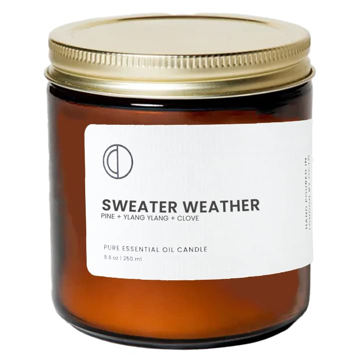 OCTŌ Sweater Weather Pine + Ylang Ylang | Scented Candle. Made with Essential Oils and Soy Wax. 400ml