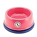 4UtoShop DYL No Ant Pet Bowl Plastic with Non-Skid Rubber and Unique Design Moat Suitable for Puppy Small Sized Dogs and Cats (M, Pink)(8oz)