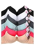 2ND DATE Women's Assorted Bras (Packs of 6) - Various Styles