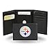 NFL Pittsburgh Steelers Embroidered Genuine Leather Trifold Wallet