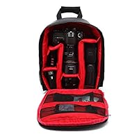 ACHICOO Waterproof Mini SLR Casual Camera Bag Multifunction Travel Backpack for Sony Nikon Canon Digital Camera red Height 33cm × width 26.5cm × thickness 12.5cm Nice package