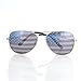 SHADERZ Aviator USA America American Flag Sunglasses - Great Accesory for 4th of July (Silver, Multi)