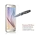 Galaxy S6 Screen Protector, Poweradd Samsung Galaxy S6 Premium Tempered Glass Screen Protector Film 0.33mm, Bubble Free, 9H Hardness (NOT S6 Edge) - Retail Packaging