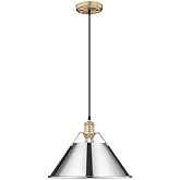 Golden Lighting 3306-L BCB-CH Orwell - 1 Light Large Pendant-10 Inches Tall and 14 Inches Wide, Finish Color: Brushed Champag