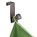 iDesign Marcel Over the Cabinet Peg Hook for Kitchen Dish Towel or Pot Holders, 2.4