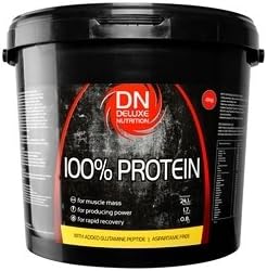 Deluxe Nutrition 100% Protein 4kg Smooth Banana With Whey, Isolate Protein And Added Glutamine Peptide