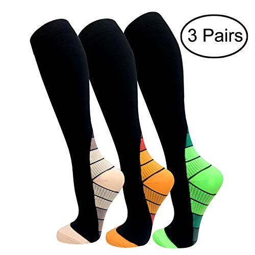 image for FuelMeFoot Copper Compression Socks For Men & Women(3 Pairs)- Best For