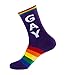 Urban Word Crew Socks Novelty Gay and Love LGBT Apparel