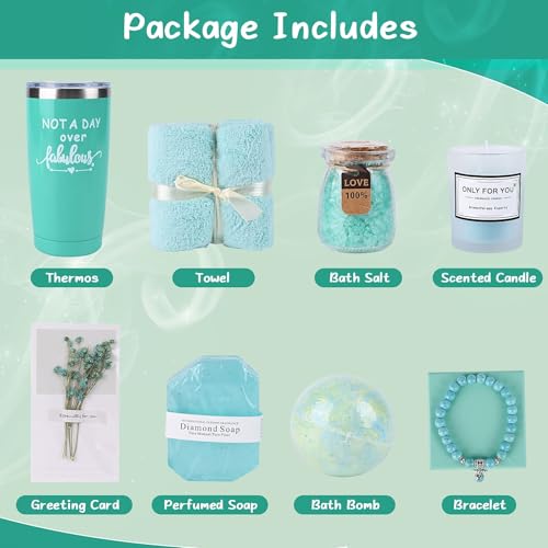Anniversary Gift for Women - Gift Set for Best Friend, Wife or Girlfriend - Blue