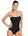 Ekouaer Womens Strappy One Piece Swimsuit Sexy Hollow Out Monokini Bathing Suit