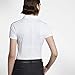NIKE Women's Dry Short Sleeve Golf Polo, White/Flat Silver, Small