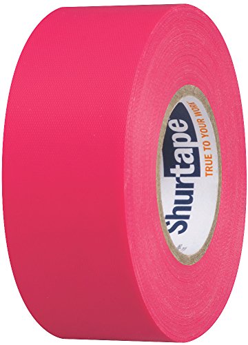 Shurtape FM 200 Non-Adhesive Flagging Tape- Fluorescent RED - 1.1875" x 150' (232580)