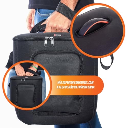 Bolsa Case Capa Bag Bisbel Compatível com J b l Partybox Encore 2 Acolchoada