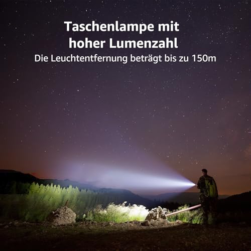 LE LED Torch Small, LE1000 Extremely Bright Zoom-able Mini Torches Battery Operated for Children, Portable, Waterproof Torch, Torch for Camping, Outdoor, Hiking, Emergencies