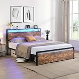 HBRR Queen Size Bed Frame with 2 Storage