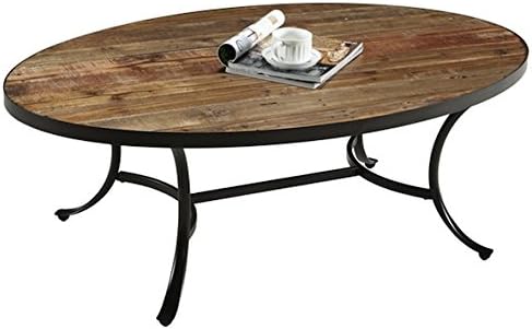 Berkely Practical Reclaimed Wood Round Cocktail Table