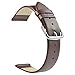 ZLIMSN Soft Genuine Leather Watch Band 18mm 20mm 22mm Brown Black Smooth Thin Full Grains Strap