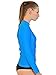 Swim Shirt Women - Long Sleeve Rash Guard Swimming Shirt, Made in USA! (Turquoise, X-Large)