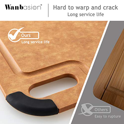 Wanbasion Best Cutting Board Kitchen, Wood Cutting Board Kitchen, Cutting Board Kitchen Professional with Groove - Thumbnail 4