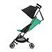 gb Pockit+ Lightweight Baby Stroller, Umbrella Stroller, Collapsible, Travel-Friendly, Folds into Backpack, Fits in Overhead Compartments, Reclining Seat, UPF50+ Sun Canopy, Satin Black