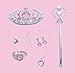 Butterfly Craze Princess Dress up Accessories Jewelry Set with Tiaran Crown for Birthday Party Favor