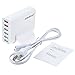 Quick Charge 2.0, ABLEGRID 60W Multi-port USB Charger 6 Ports Intelligent Desktop Charging Station Portable Travel Charger for iPhone iPad Samsung HTC Nexus and More (White)