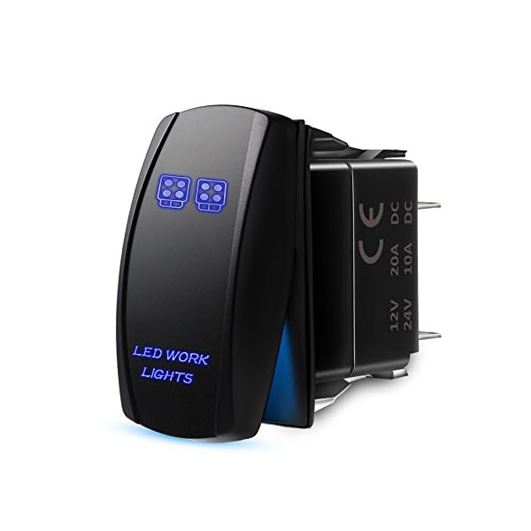 MicTuning-MIC-LSL1-Laser-On-Off-Rocker-Switch-with-Jumper-Wire-5-LED-Work-Light-Pin20-Amp12V