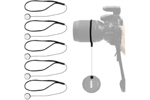 Dokpav 5PCS Lens Cap Holder String, Elastic Lens Cap String, Prevent Lens Cap Lost Strap, Camera Lens Cap Belt Holder, Flexib