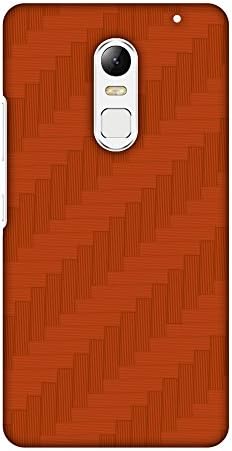 Lenovo Vibe X3 Case, Premium Handcrafted Designer Cover Printed Hard Back Case for Lenovo Vibe X3 With Screen Cleaning Kit - Carbon Fibre Redux Tangy Orange 8, Slim, Protective
